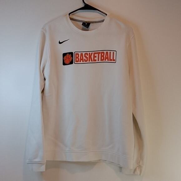 Vintage Y2K Nike Basketball Clemson Tigers Sweatshirt Men's Sz Med EUC NICE! - Picture 1 of 12